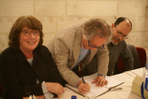 Les académiciens Marie-Dominique MONTEL, Alain QUELLA-VILLEGER et Didier NERAUDEAU